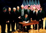 Signing the Partial Birth Abortion Ban: Notice anything missing? Like anyone who might ever NEED an abortion?